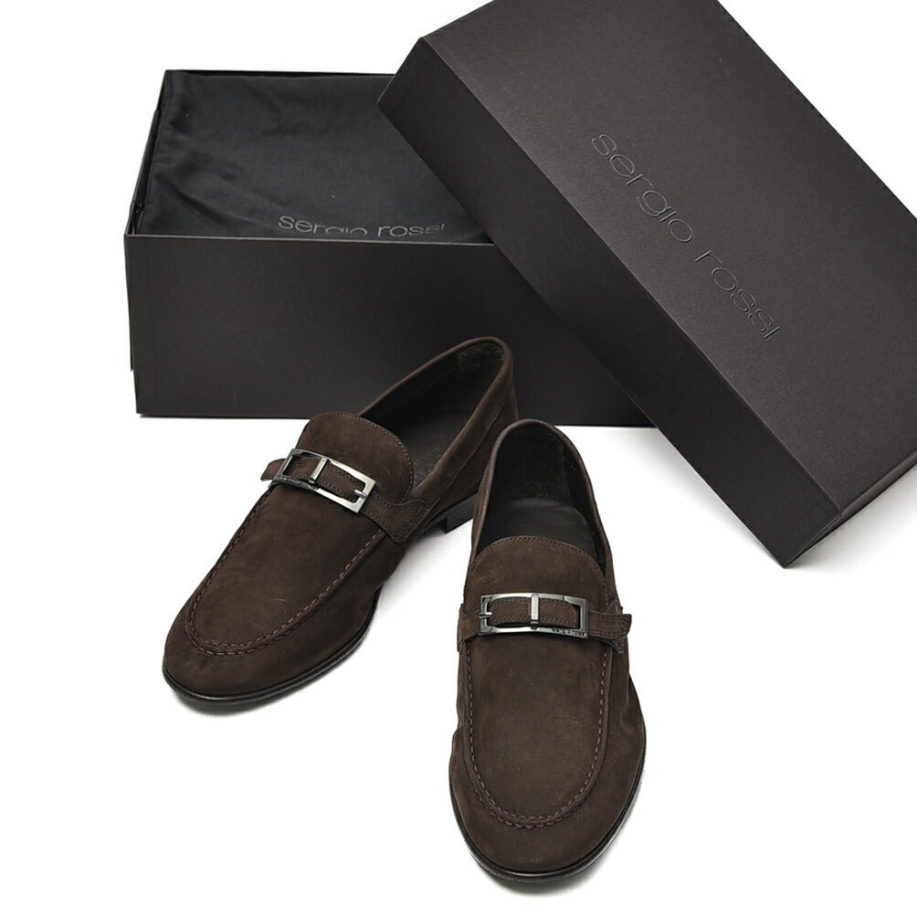 SALE|Sergio Rossi sr NORA スエードバックルローファー|408142 - A - 6|GUARDAROBA MILANO OFFICIAL STORE