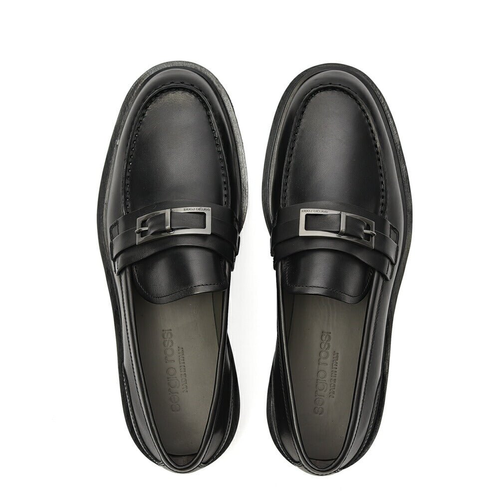 SALE|Sergio Rossi sr SERGIO URBAN 厚底レザーバックルローファー|408473 - 5|GUARDAROBA MILANO OFFICIAL STORE