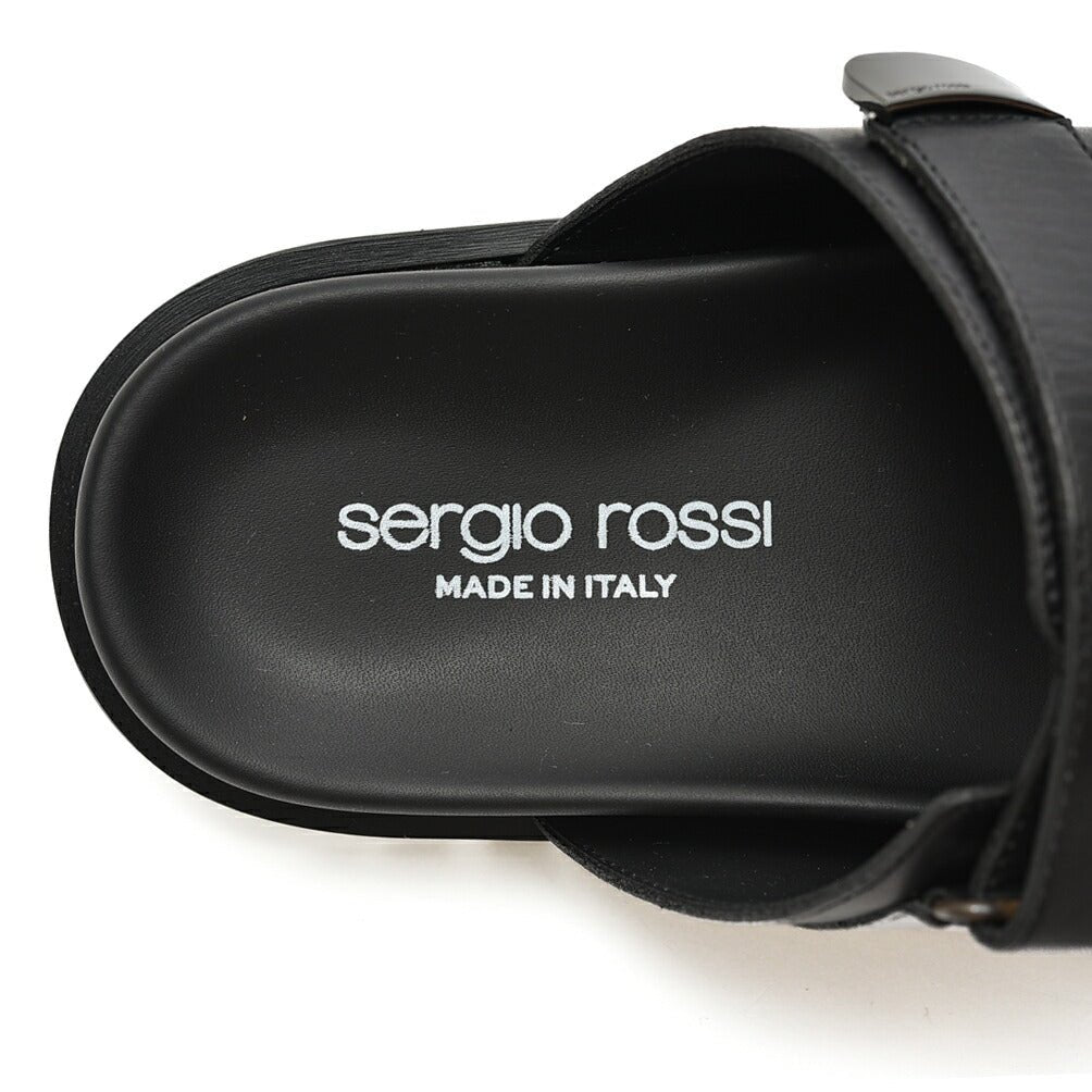 SALE|Sergio Rossi sr SIGNATURE ダブルバックルレザーサンダル|408451 - 5|GUARDAROBA MILANO OFFICIAL STORE