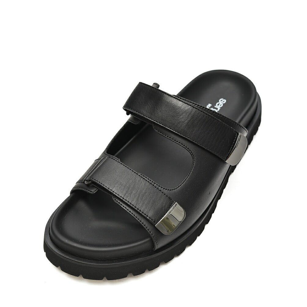 SALE|Sergio Rossi sr SIGNATURE ダブルバックルレザーサンダル|408451 - 5|GUARDAROBA MILANO OFFICIAL STORE