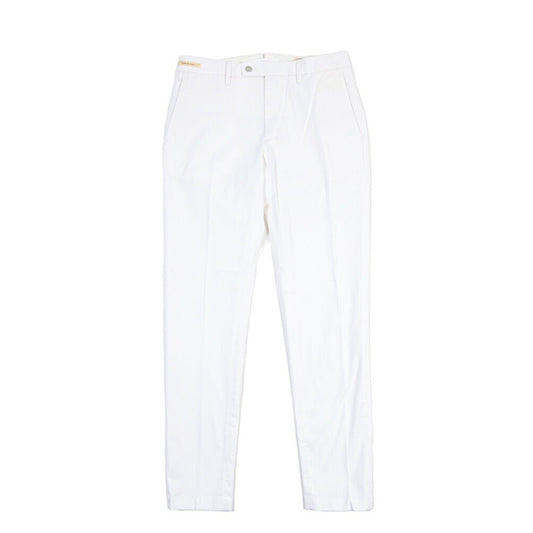 SUMMER SALE|YCHAI “PANATELA” ストレッチコットン ノータックパンツ / SKINNY FIT ホワイト(BIANCO) 31 | GUARDAROBA MILANO OFFICIAL STORE