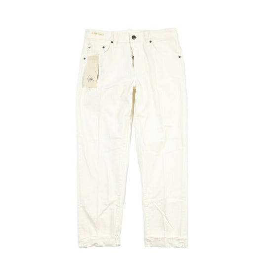 SUMMER SALE|YCHAI “ROBUSTO” コットン100%デニム テーパードジーンズ / SKINNY FIT ホワイト(BIANCO) 32 | GUARDAROBA MILANO OFFICIAL STORE