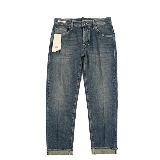 SUMMER SALE|YCHAI “ROBUSTO” ストレッチデニム 5ポケットテーパードジーンズ / TAPERED FIT ブルー(BLU) 31 | GUARDAROBA MILANO OFFICIAL STORE