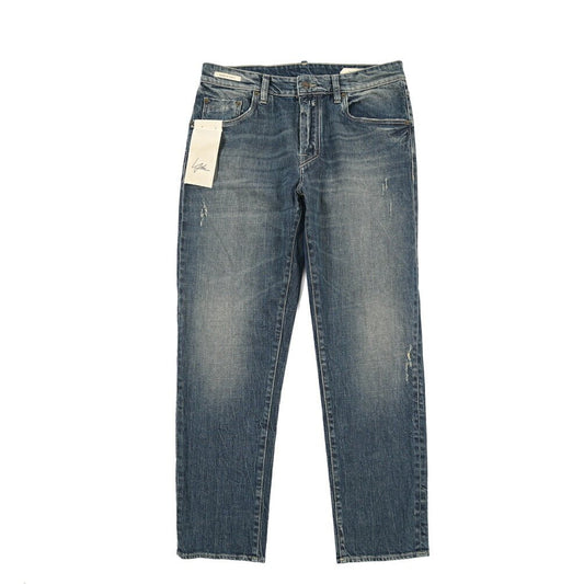 SUMMER SALE|YCHAI “ROBUSTO” ストレッチデニム 5ポケットテーパードジーンズ / TAPERED FIT ブルー(BLU) 33 | GUARDAROBA MILANO OFFICIAL STORE