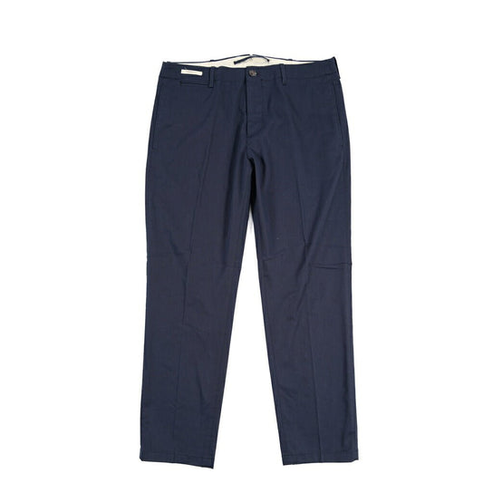 SUMMER SALE|YCHAI “ROBUSTO” ストレッチコットン ノータックパンツ / TAPERED FIT ネイビー(BLU FRANCIA) 33 | GUARDAROBA MILANO OFFICIAL STORE