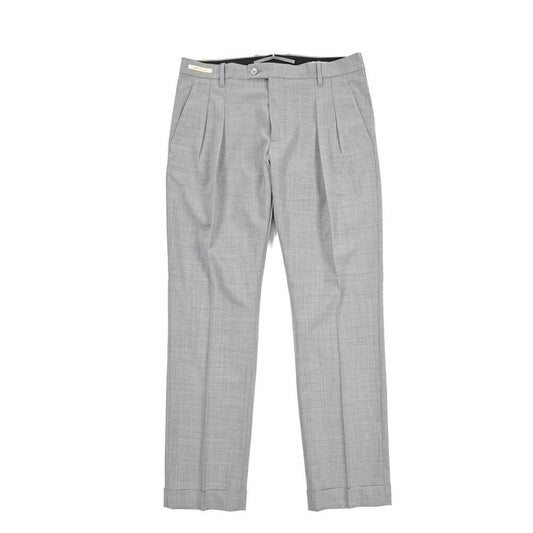 SUMMER SALE|YCHAI ストレッチウール ツータックスラックス / TAPERED FIT グレー 31 | GUARDAROBA MILANO OFFICIAL STORE