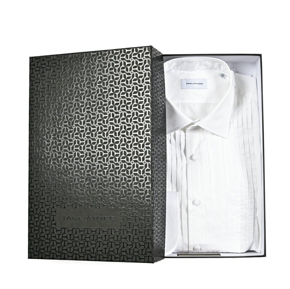 TAGLIATORE コットン100% ワイドカラードレスシャツ(フォーマル)|416365|GUARDAROBA MILANO OFFICIAL STORE