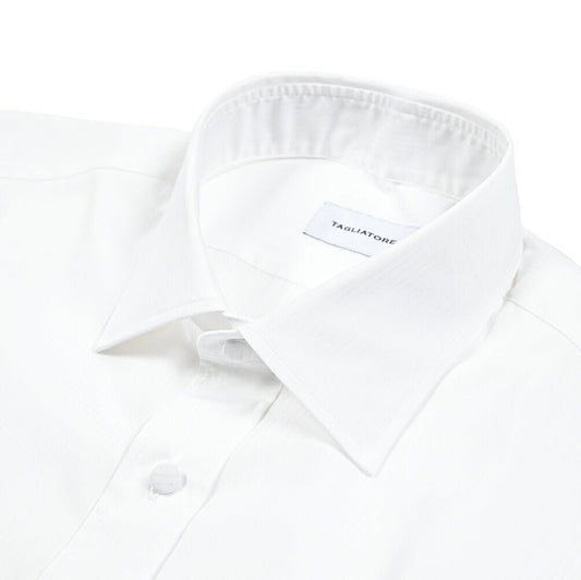 TAGLIATORE コットン100% ワイドカラードレスシャツ|416370|GUARDAROBA MILANO OFFICIAL STORE