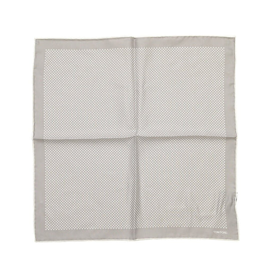 TOM FORD シルク100% ポケットチーフ グレージュ 39cm×38.5cm | GUARDAROBA MILANO OFFICIAL STORE