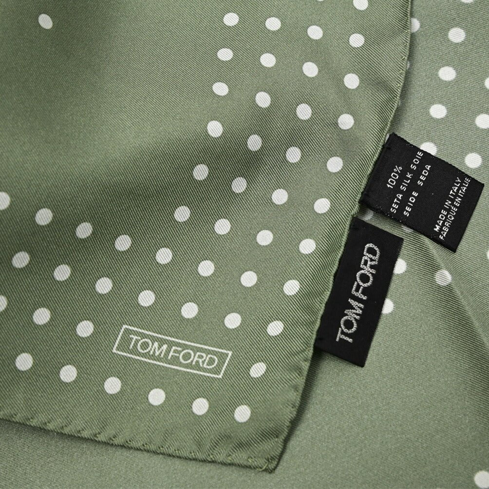 TOM FORD シルク100% ドット柄ポケットチーフ|428983|GUARDAROBA MILANO OFFICIAL STORE