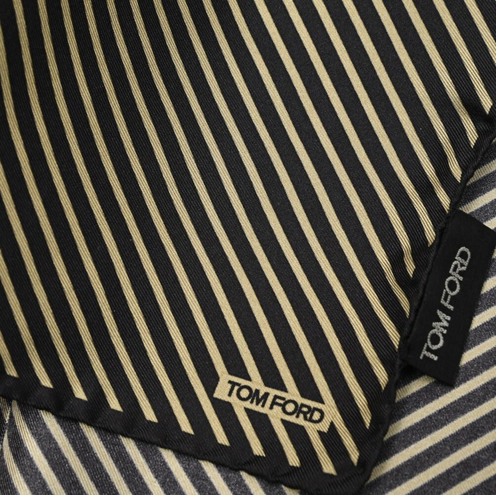 TOM FORD シルク100% 幾何柄ポケットチーフ|428993|GUARDAROBA MILANO OFFICIAL STORE