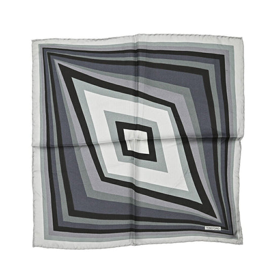 TOM FORD シルク100% 幾何柄ポケットチーフ|428997|GUARDAROBA MILANO OFFICIAL STORE