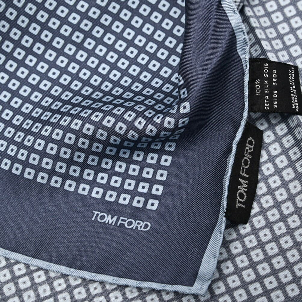 TOM FORD シルク100% 総柄ポケットチーフ|429036|GUARDAROBA MILANO OFFICIAL STORE