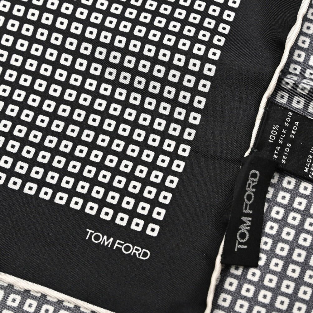 TOM FORD シルク100% 総柄ポケットチーフ|429045|GUARDAROBA MILANO OFFICIAL STORE