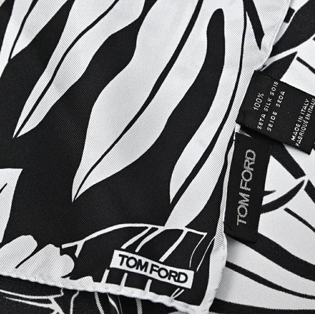 TOM FORD シルク100% ボタニカル柄ポケットチーフ|429067|GUARDAROBA MILANO OFFICIAL STORE