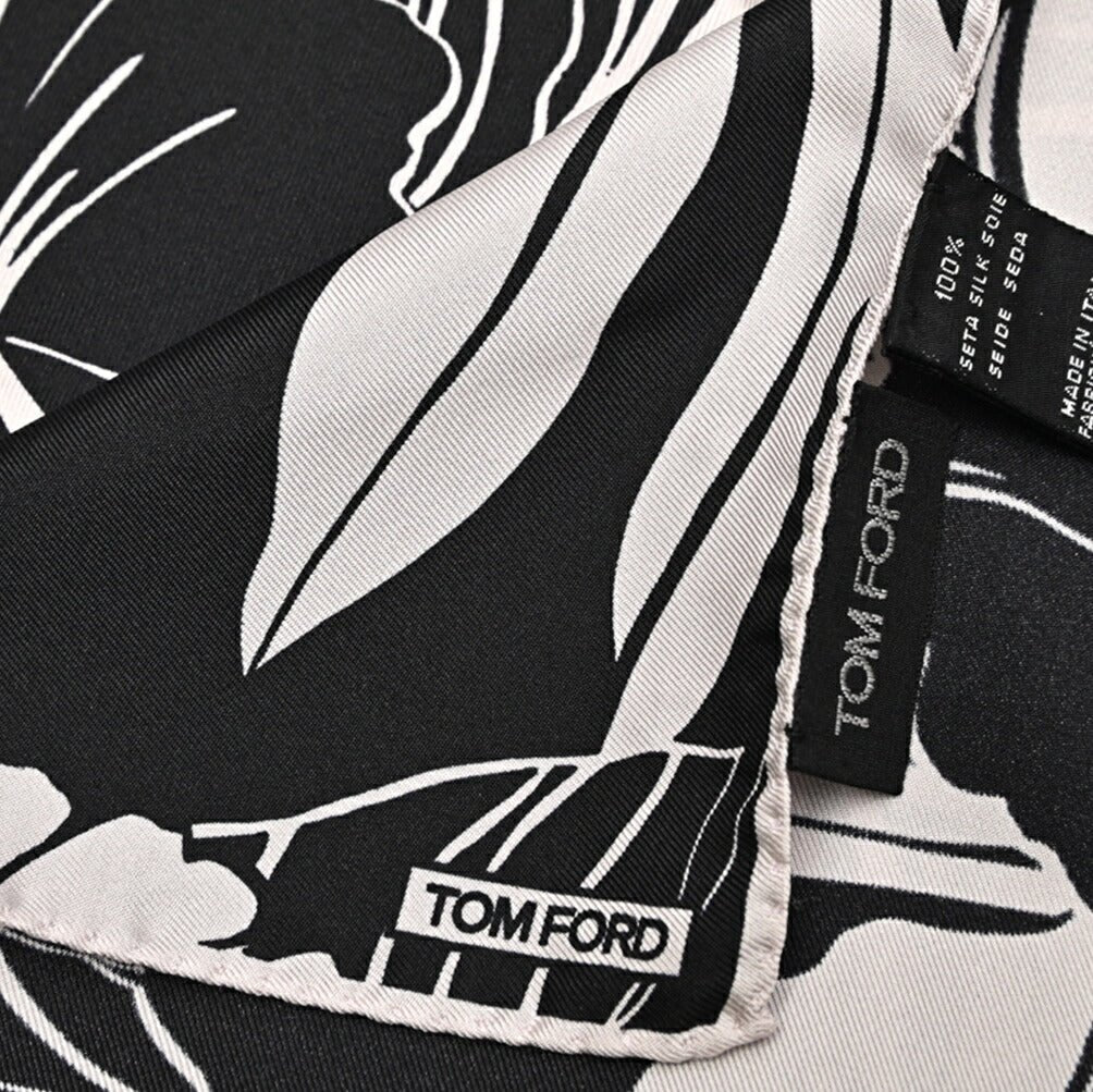 TOM FORD シルク100% ボタニカル柄ポケットチーフ|429077|GUARDAROBA MILANO OFFICIAL STORE