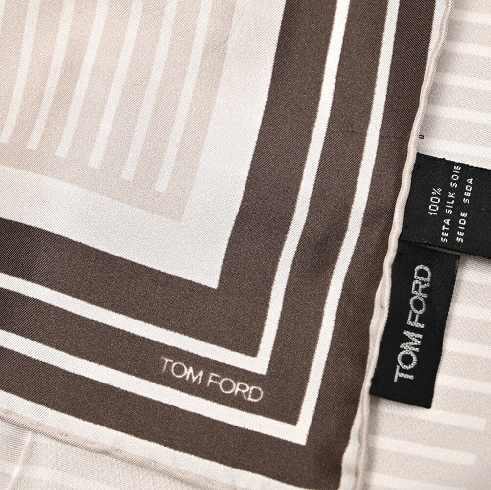 TOM FORD シルク100% 総柄ポケットチーフ|429079|GUARDAROBA MILANO OFFICIAL STORE