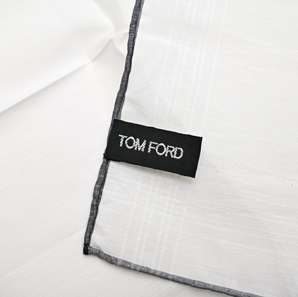 TOM FORD コットン混リネン ポケットチーフ|429046|GUARDAROBA MILANO OFFICIAL STORE