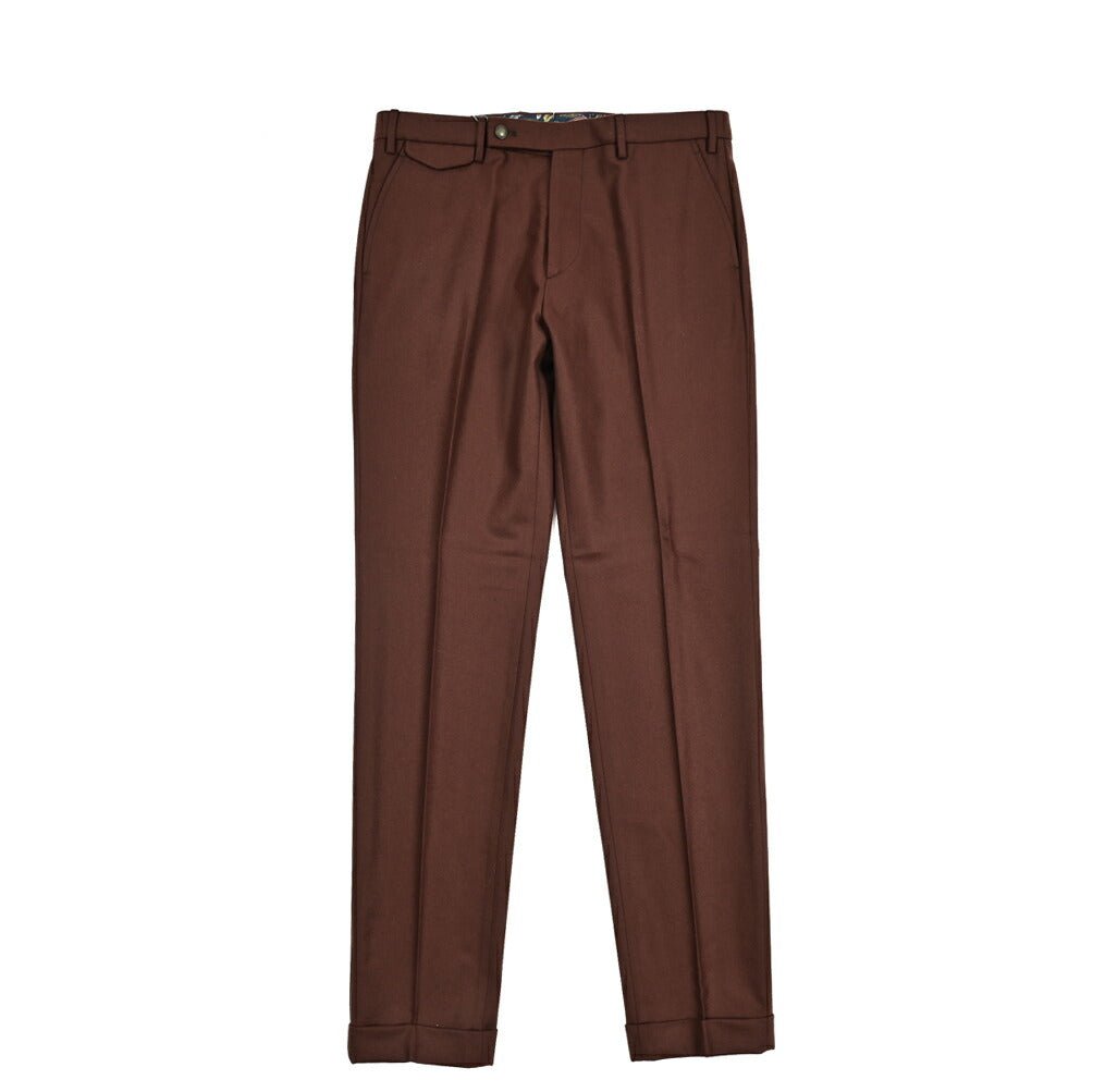 SALE|BERWICH VULCANO Z ウールフランネル ノータックスラックス|413236 - 46|GUARDAROBA MILANO OFFICIAL STORE
