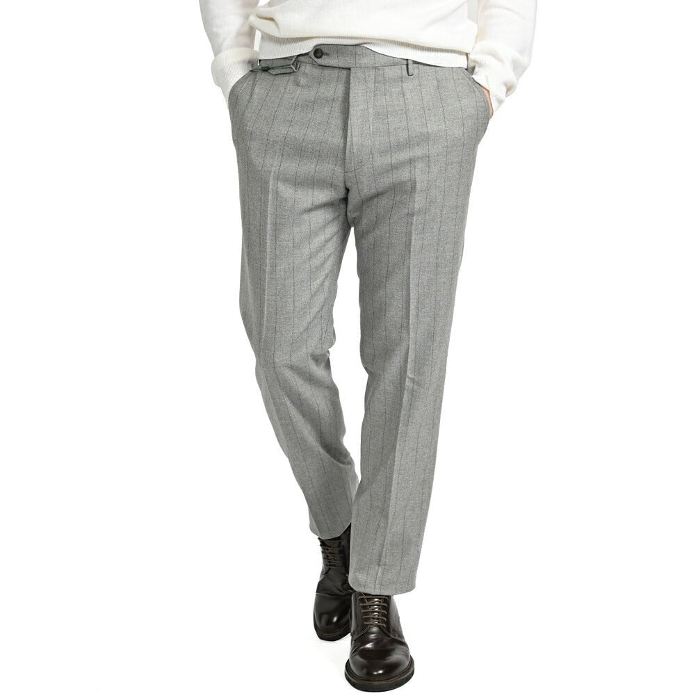 SALE|BERWICH VULCANO Z ウールフランネル ノータックスラックス|413236 - 46|GUARDAROBA MILANO OFFICIAL STORE