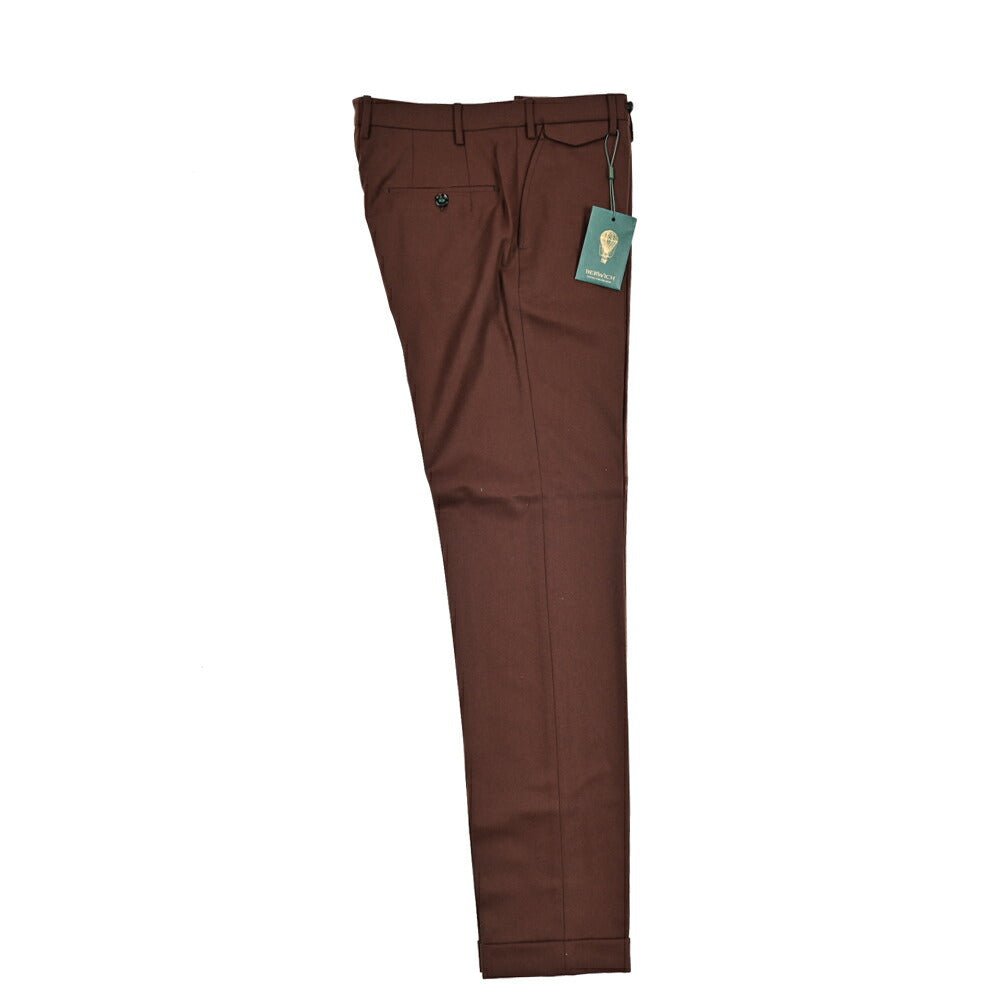 SALE|BERWICH VULCANO Z ウールフランネル ノータックスラックス|413236 - 46|GUARDAROBA MILANO OFFICIAL STORE