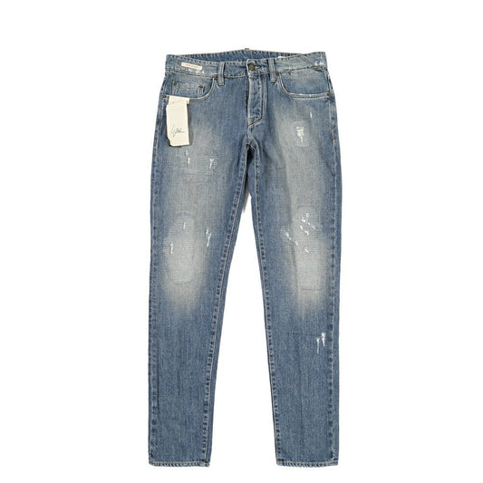 YCHAI “PANATELA” コットン100%デニム スキニージーンズ / SKINNY FIT ブルー(BLU) 33 | GUARDAROBA MILANO OFFICIAL STORE