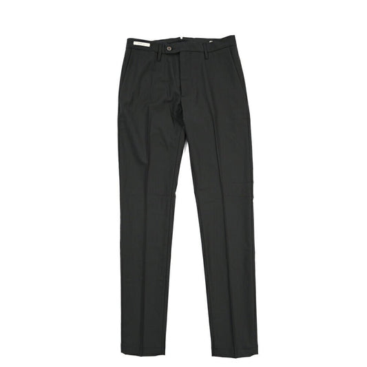 YCHAI “PANATELA” ストレッチウール ノータックスラックス / SKINNY FIT ブラック(NERO) 29 | GUARDAROBA MILANO OFFICIAL STORE