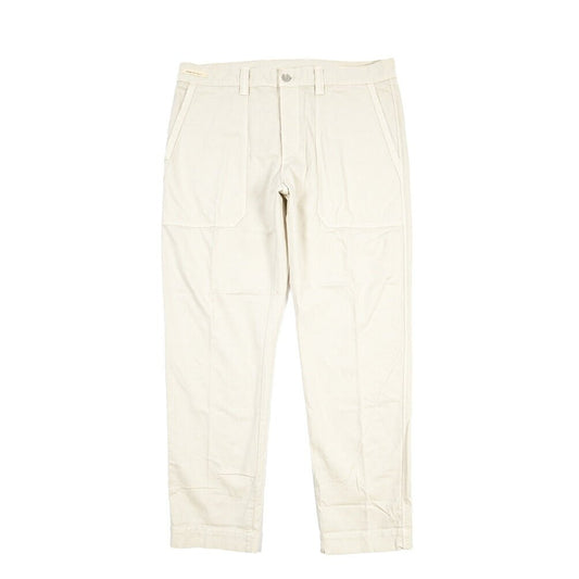 YCHAI “ROBUSTO” リネン混コットン ベイカーパンツ / TAPERED FIT ライトグレー(STUCCO) 33 | GUARDAROBA MILANO OFFICIAL STORE