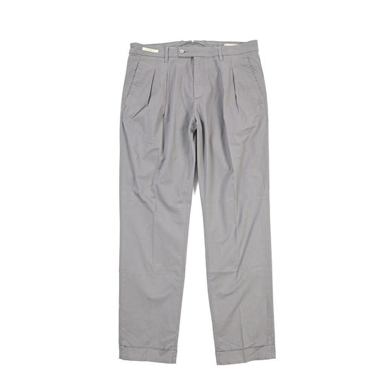 YCHAI “ROBUSTO” ストレッチコットン ツータックチノパンツ / TAPERED FIT グレー(GRIGIO) 31 | GUARDAROBA MILANO OFFICIAL STORE