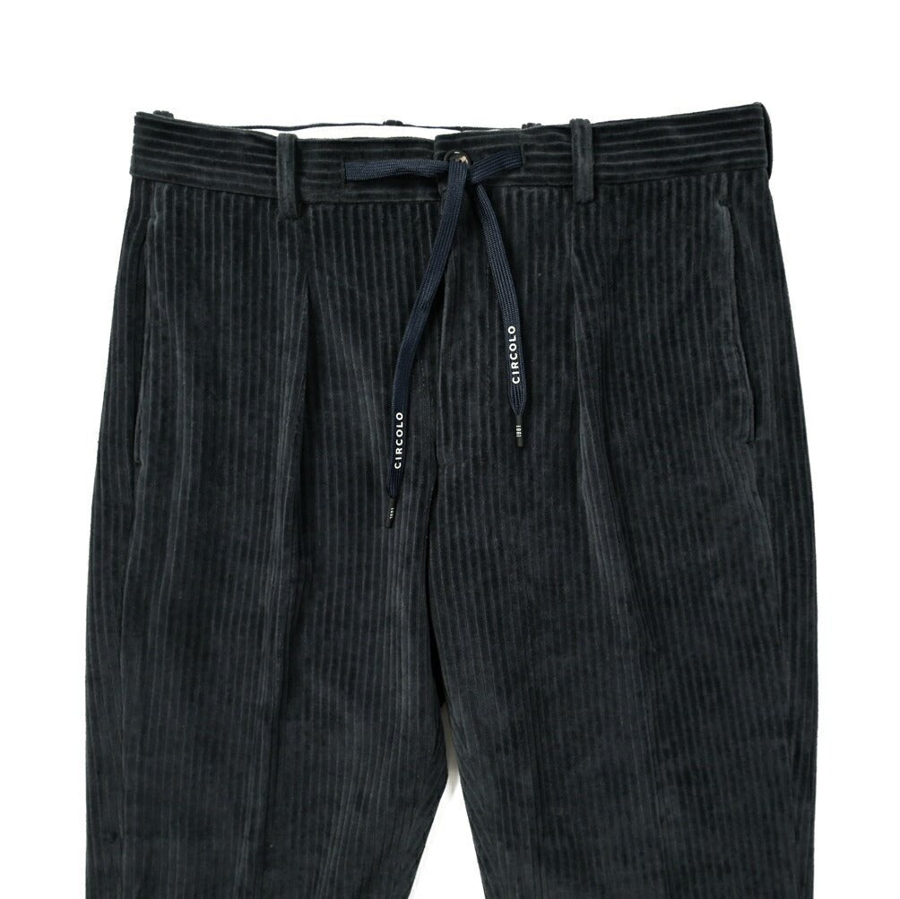 SALE|CIRCOLO 1901 コットンコーデュロイ ドローコードワンタックスラックス|397571 - 50|GUARDAROBA MILANO OFFICIAL STORE