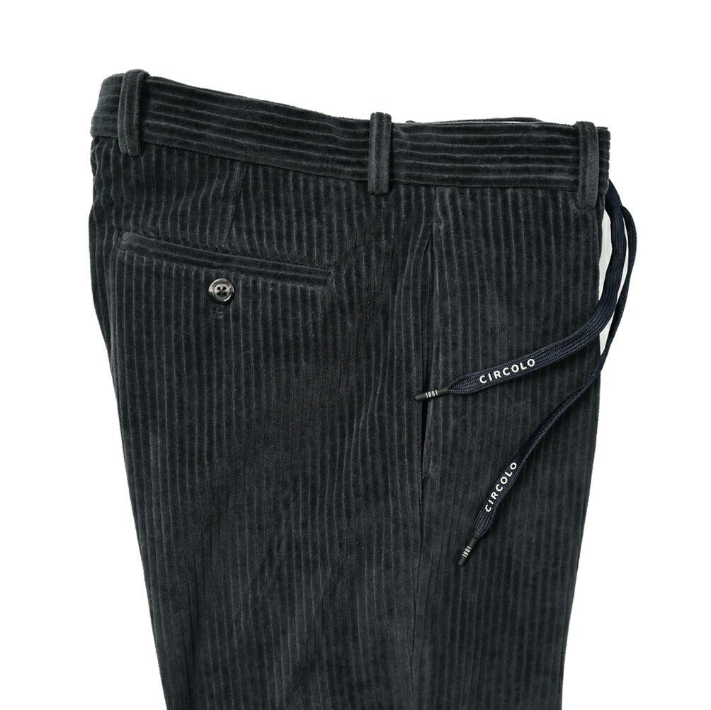 SALE|CIRCOLO 1901 コットンコーデュロイ ドローコードワンタックスラックス|397571 - 50|GUARDAROBA MILANO OFFICIAL STORE