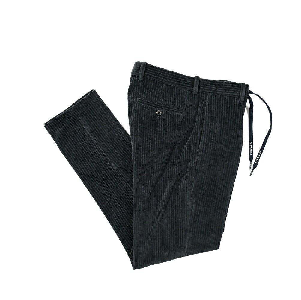SALE|CIRCOLO 1901 コットンコーデュロイ ドローコードワンタックスラックス|397571 - 50|GUARDAROBA MILANO OFFICIAL STORE