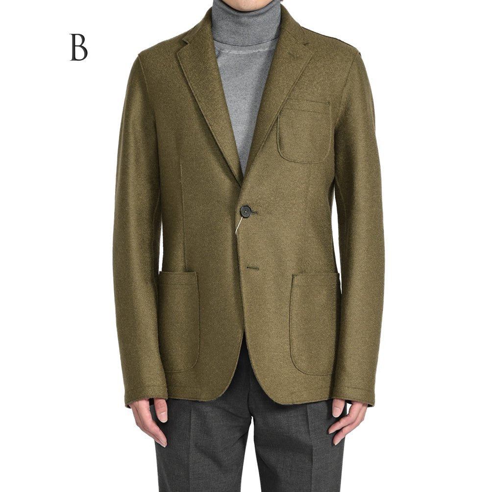 SALE|HERNO Resort 縮絨 ヴァージンウール100% 2Bシングルテーラードジャケット|393708 - A - 46|GUARDAROBA MILANO OFFICIAL STORE