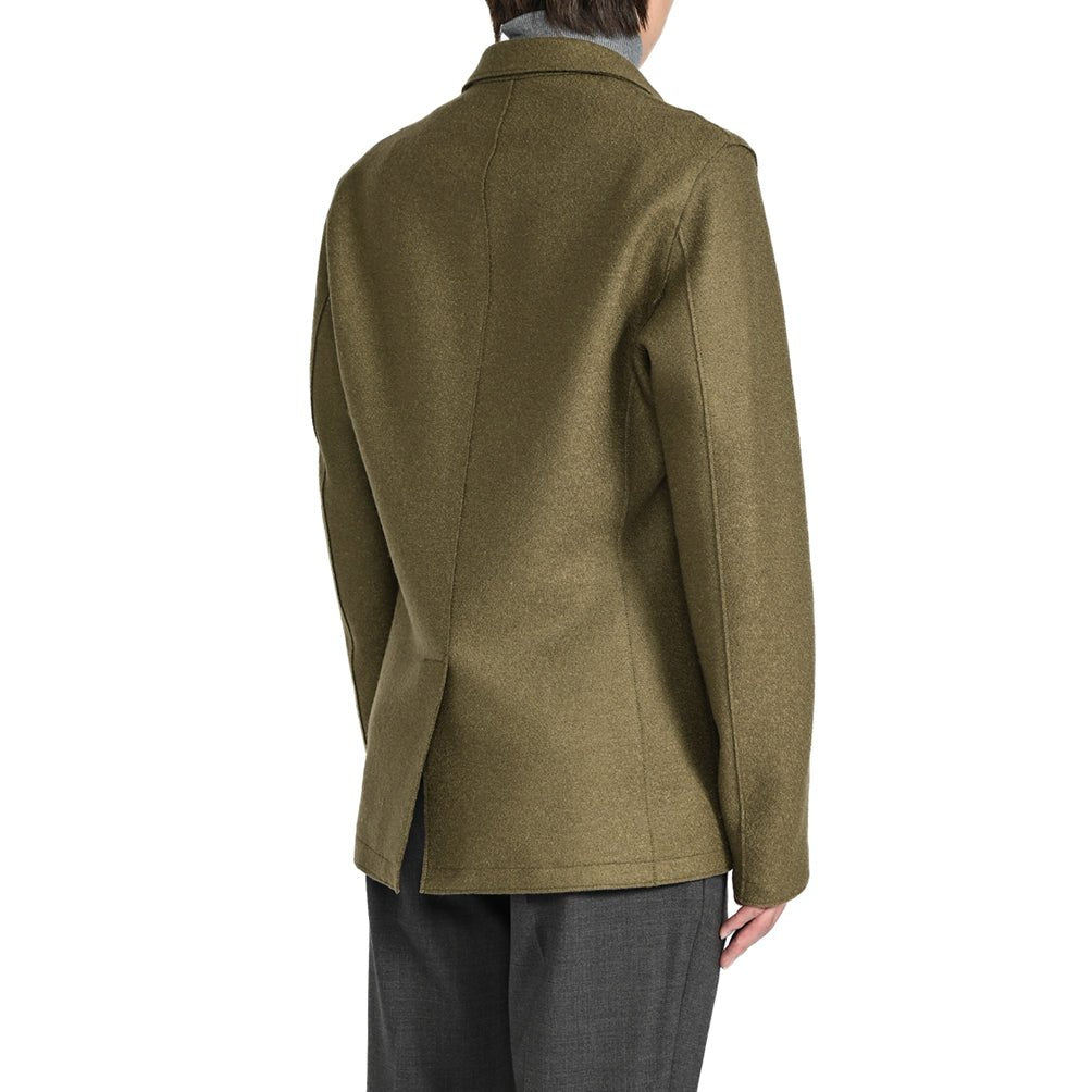 SALE|HERNO Resort 縮絨 ヴァージンウール100% 2Bシングルテーラードジャケット|393708 - A - 46|GUARDAROBA MILANO OFFICIAL STORE