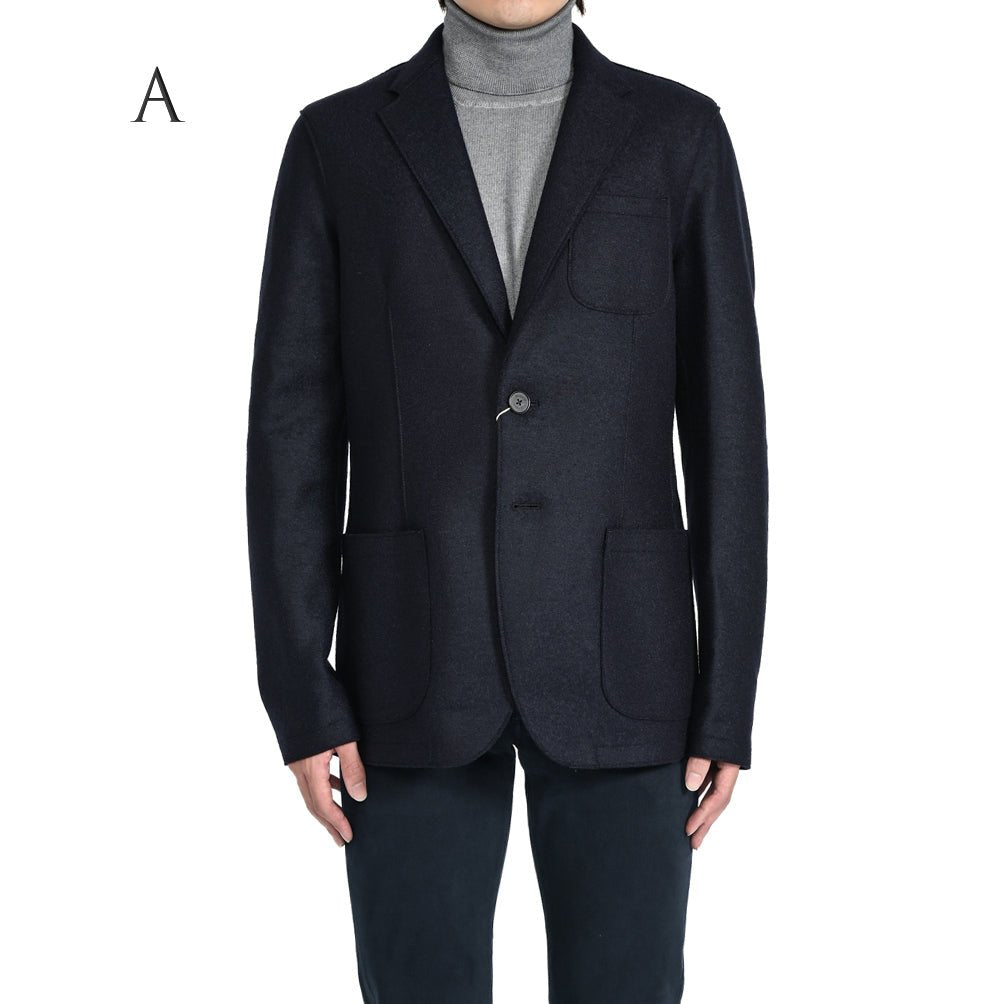 SALE|HERNO Resort 縮絨 ヴァージンウール100% 2Bシングルテーラードジャケット|393708 - A - 46|GUARDAROBA MILANO OFFICIAL STORE