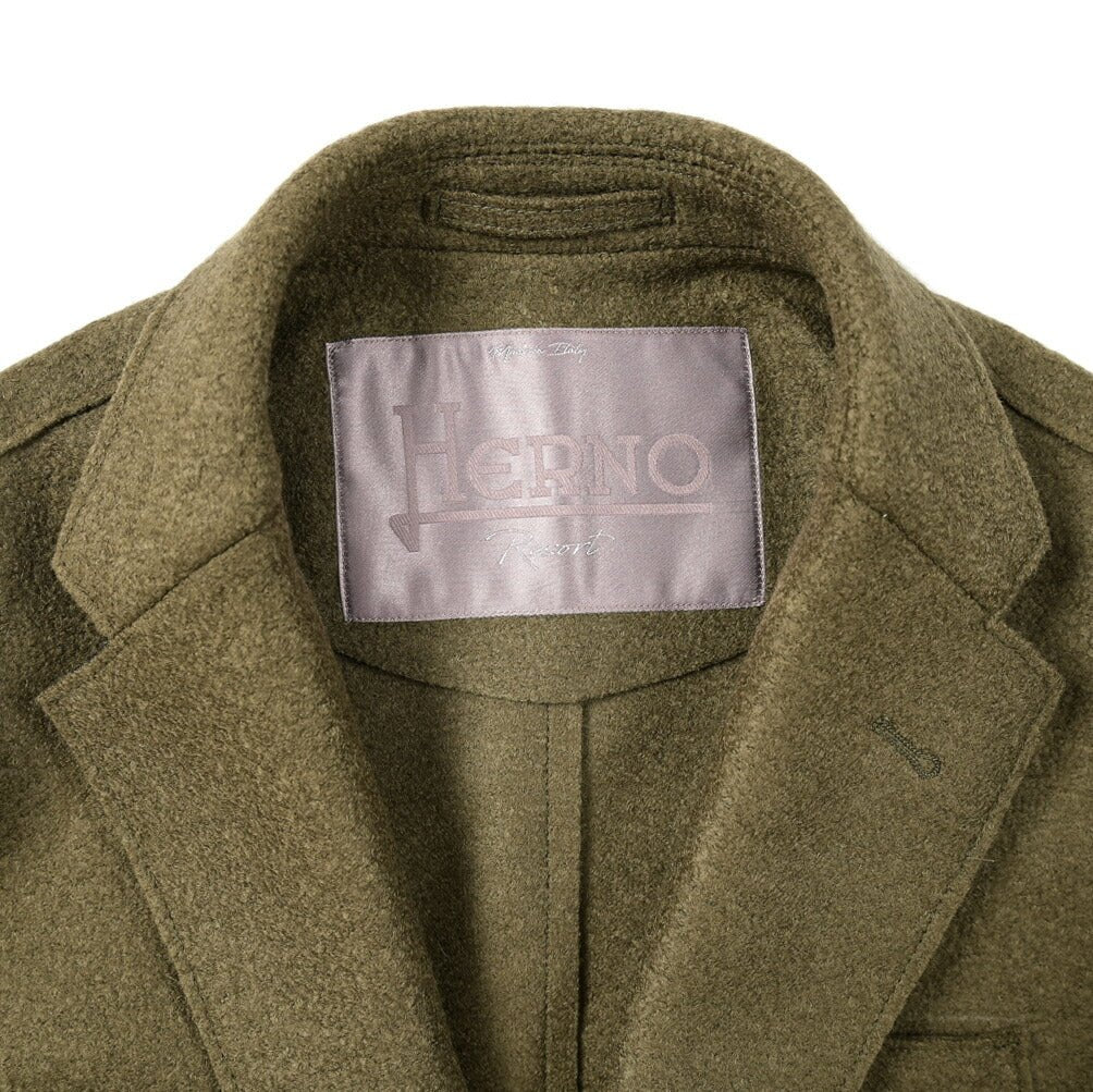 SALE|HERNO Resort 縮絨 ヴァージンウール100% 2Bシングルテーラードジャケット|393708 - A - 46|GUARDAROBA MILANO OFFICIAL STORE