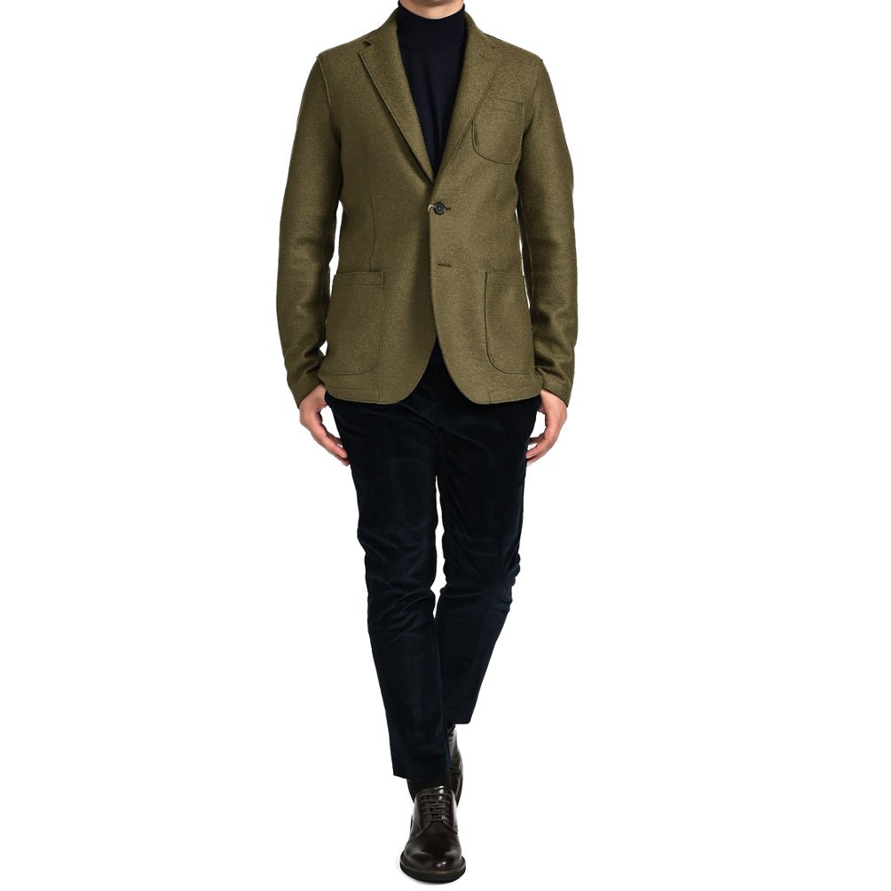 SALE|HERNO Resort 縮絨 ヴァージンウール100% 2Bシングルテーラードジャケット|393708 - A - 46|GUARDAROBA MILANO OFFICIAL STORE