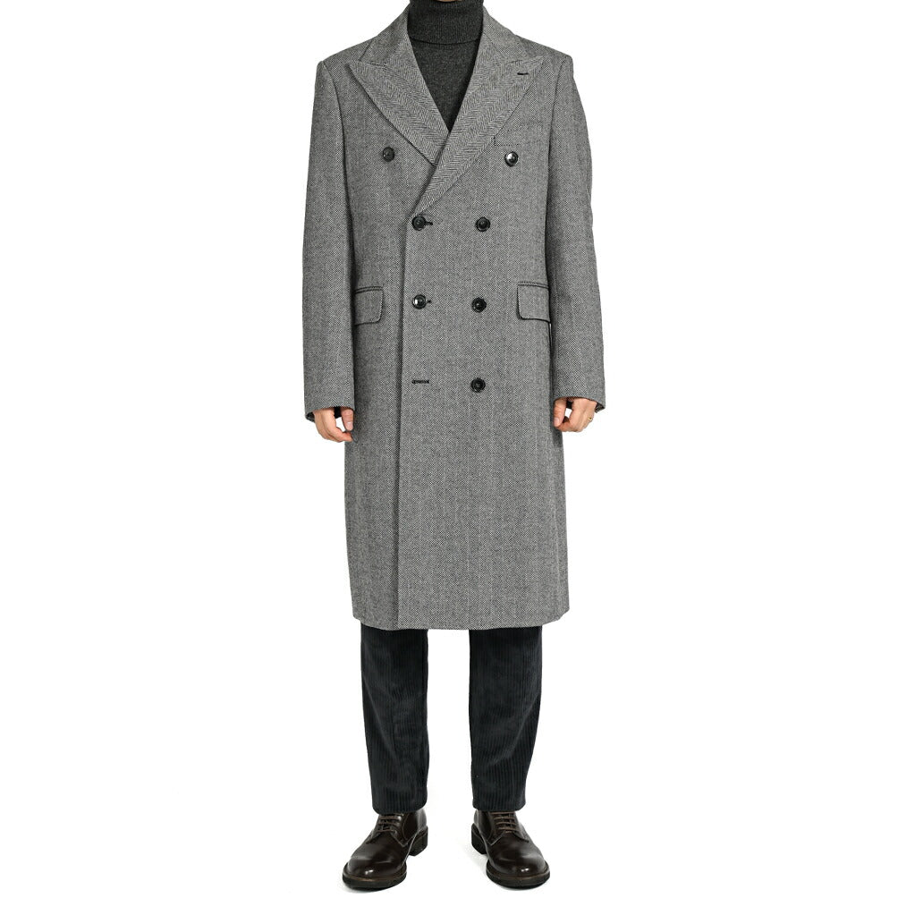 SALE|PT TORINO ヴァージンウール100% 8Bダブルチェスターコート / PT01|397505 - 50|GUARDAROBA MILANO OFFICIAL STORE