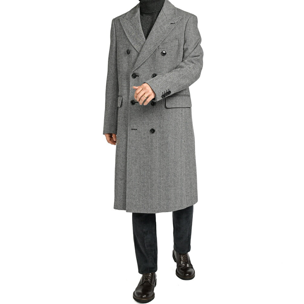 SALE|PT TORINO ヴァージンウール100% 8Bダブルチェスターコート / PT01|397505 - 50|GUARDAROBA MILANO OFFICIAL STORE