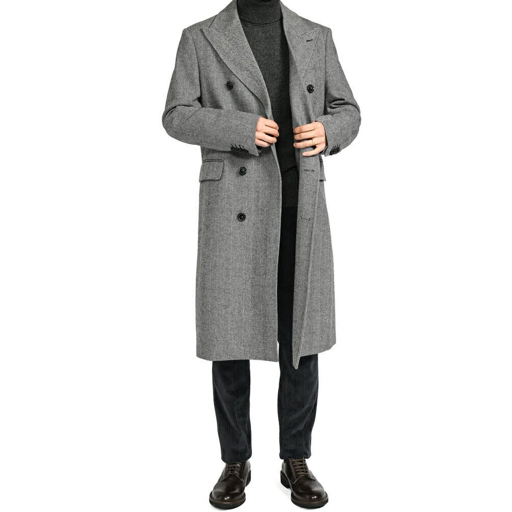 SALE|PT TORINO ヴァージンウール100% 8Bダブルチェスターコート / PT01|397505 - 50|GUARDAROBA MILANO OFFICIAL STORE