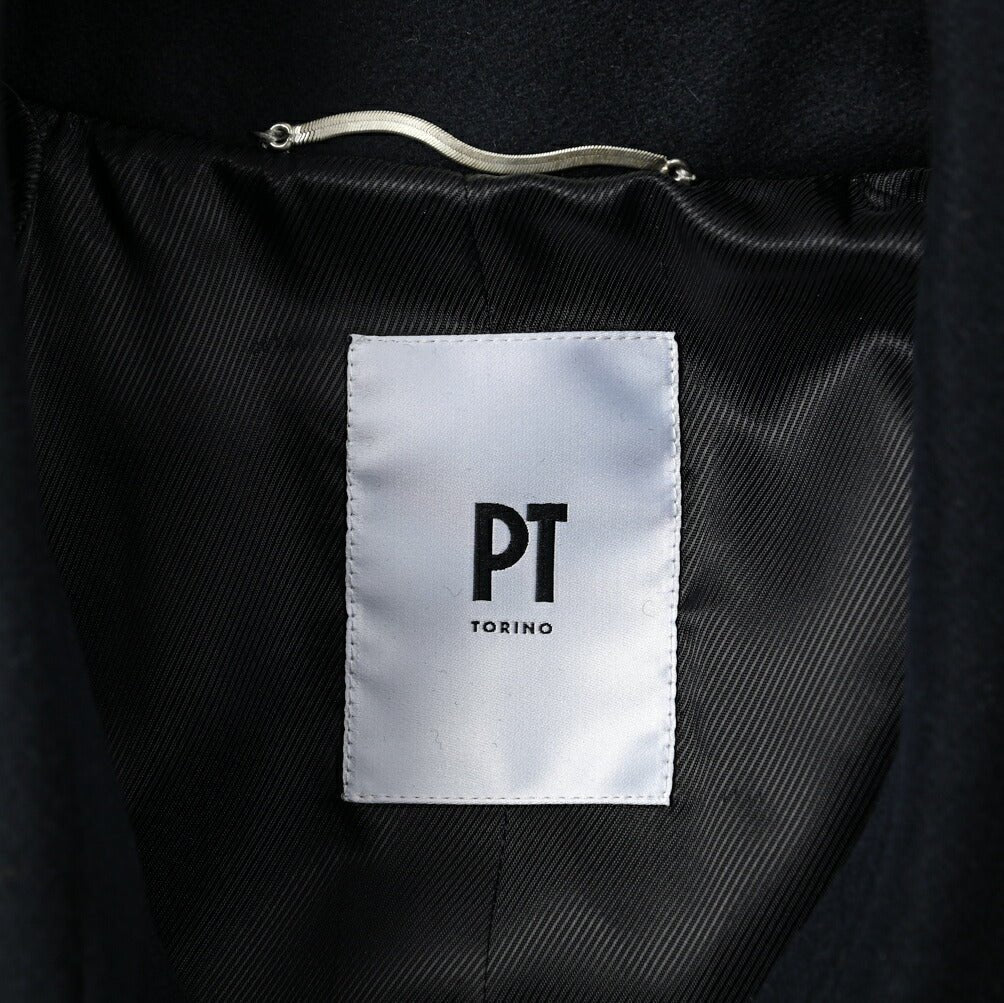 SALE|PT TORINO メルトンウール ロングステンカラーコート / PT01|396184 - 52|GUARDAROBA MILANO OFFICIAL STORE