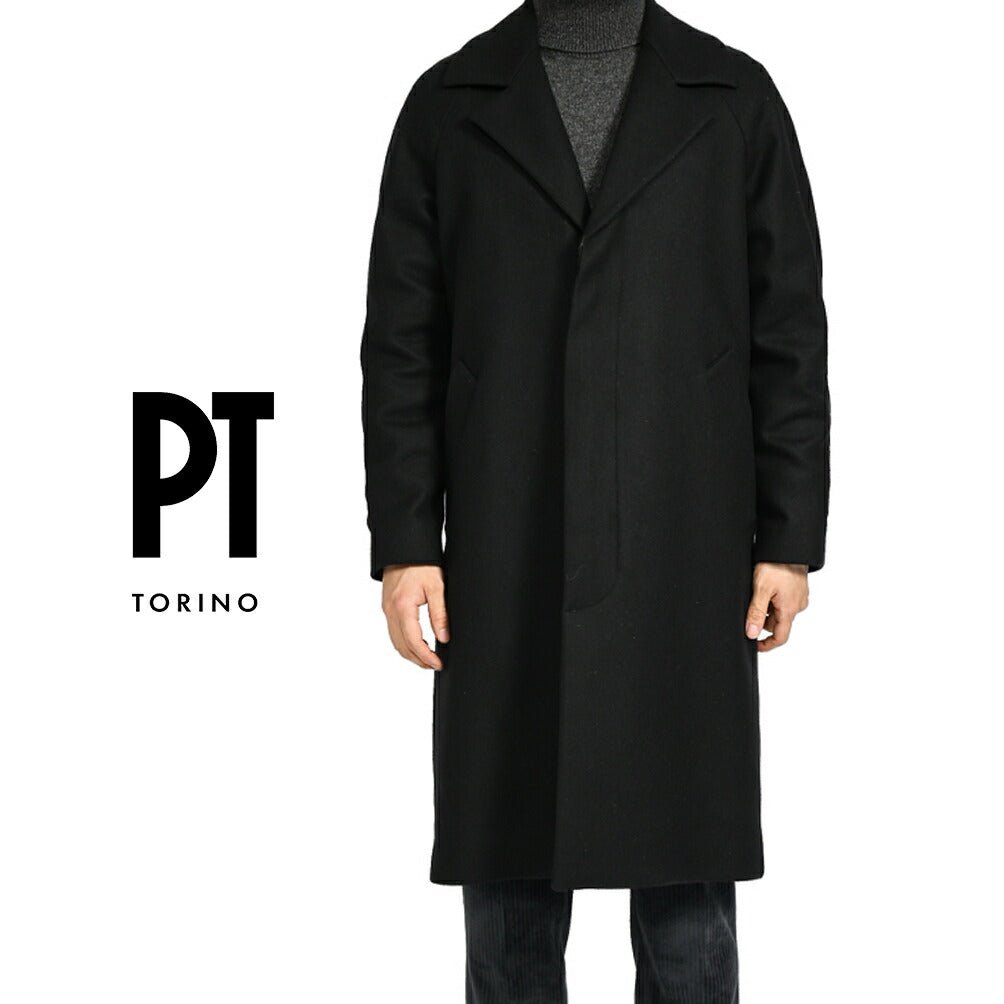 SALE|PT TORINO ヴァージンウールナイロン 3Bシングルチェスターコート / PT01|397495 - 44|GUARDAROBA MILANO OFFICIAL STORE