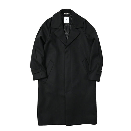 SALE|PT TORINO ヴァージンウールナイロン 3Bシングルチェスターコート / PT01|397495 - 44|GUARDAROBA MILANO OFFICIAL STORE