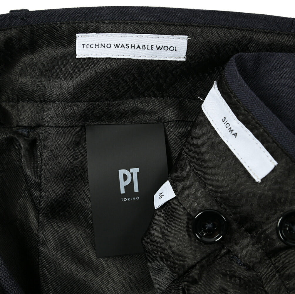 PT TORINO ACTIVE SIGMA 高機能ストレッチウール ノータックテーパードスラックス (TECHNO WASHABLE WOOL) / PT01|396232 - A - 46|GUARDAROBA MILANO OFFICIAL STORE