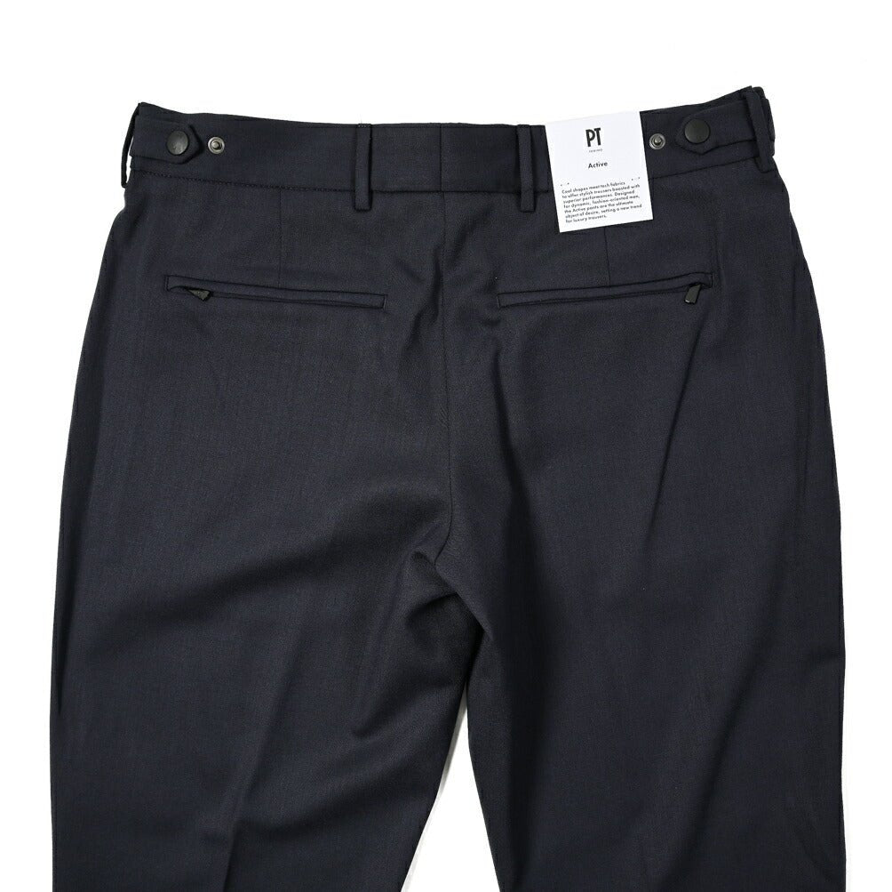 PT TORINO ACTIVE SIGMA 高機能ストレッチウール ノータックテーパードスラックス (TECHNO WASHABLE WOOL) / PT01|396232 - A - 46|GUARDAROBA MILANO OFFICIAL STORE