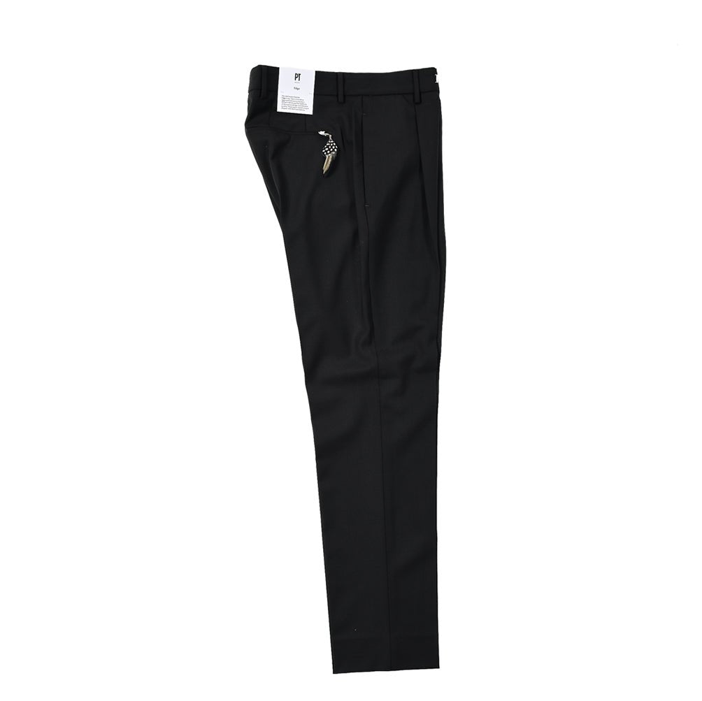 SALE|PT TORINO EDGE UNDICI ストレッチウール ワンタックスラックス / PT01|395109 - A - 48|GUARDAROBA MILANO OFFICIAL STORE
