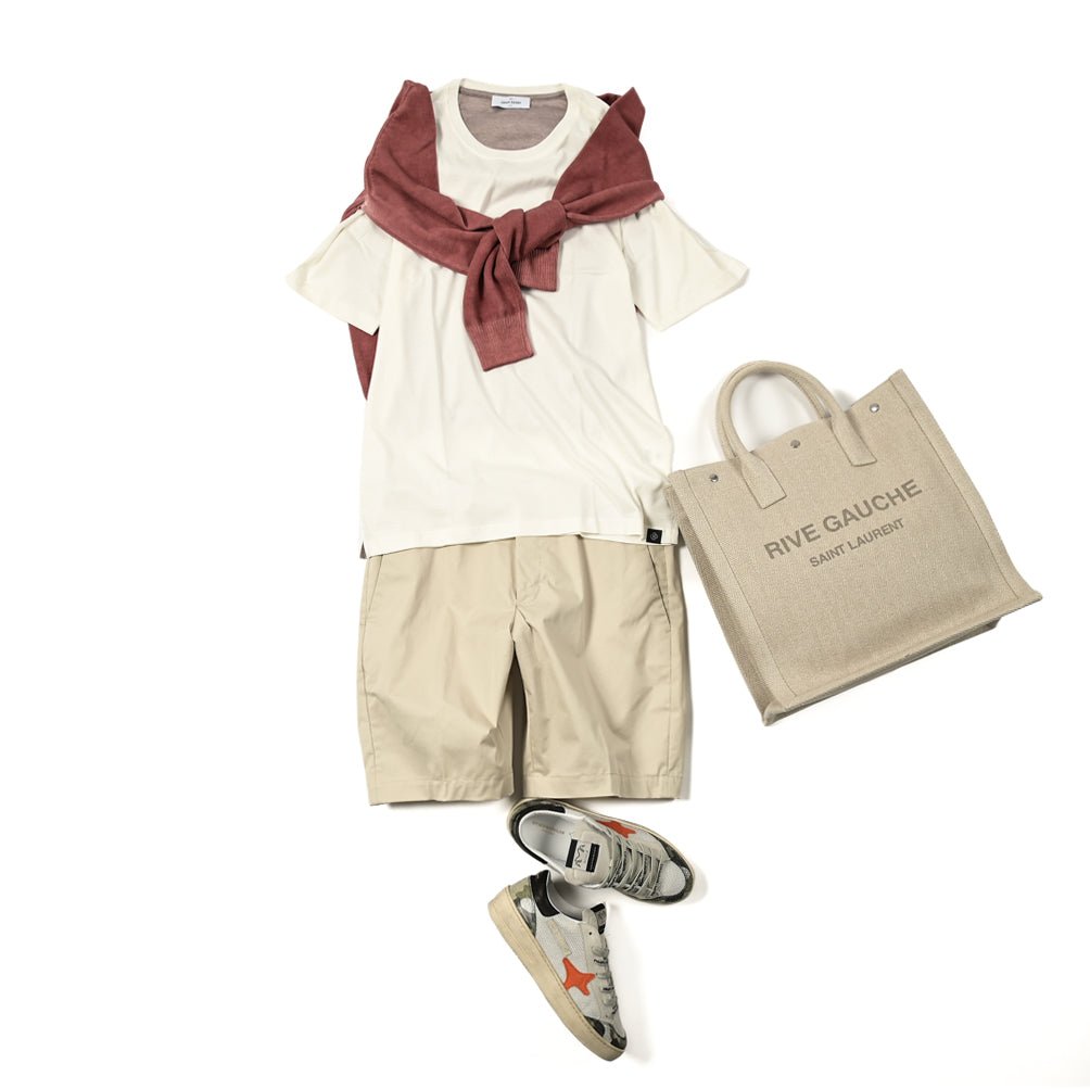 23SS GRAN SASSO コットン100% クルーネック半袖Tシャツ|GUARDAROBA MILANO OFFICIAL STORE