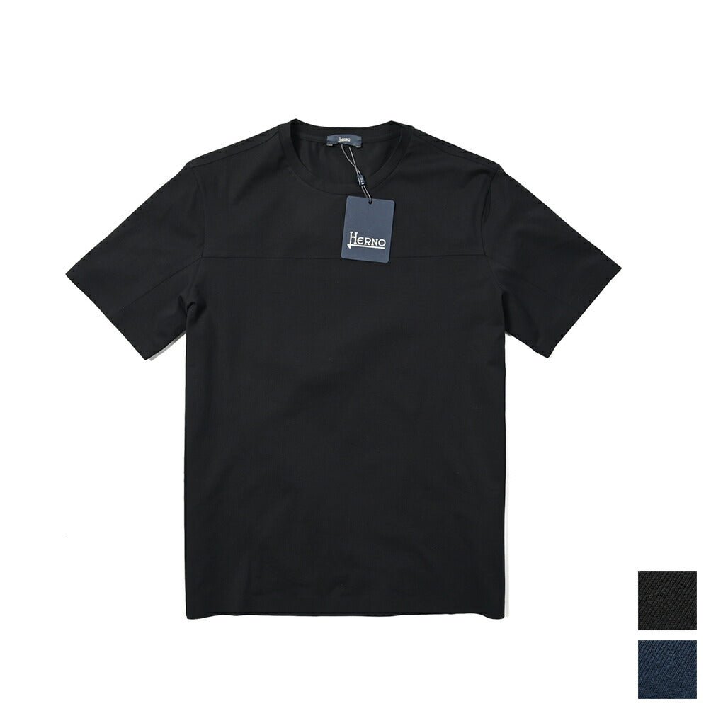 SALE|HERNO ストレッチコットンジャージー クルーネック半袖Tシャツ|399921 - A - 44|GUARDAROBA MILANO OFFICIAL STORE
