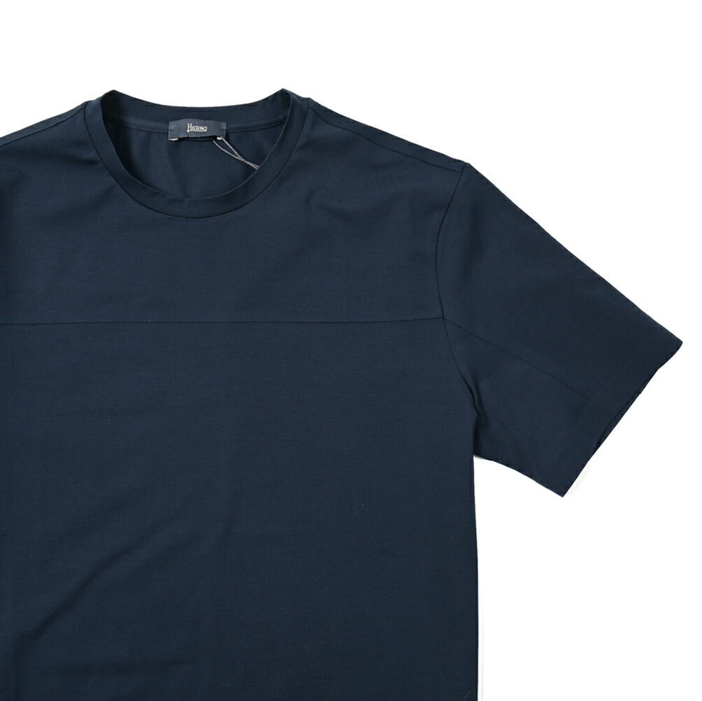 SALE|HERNO ストレッチコットンジャージー クルーネック半袖Tシャツ|399921 - A - 44|GUARDAROBA MILANO OFFICIAL STORE
