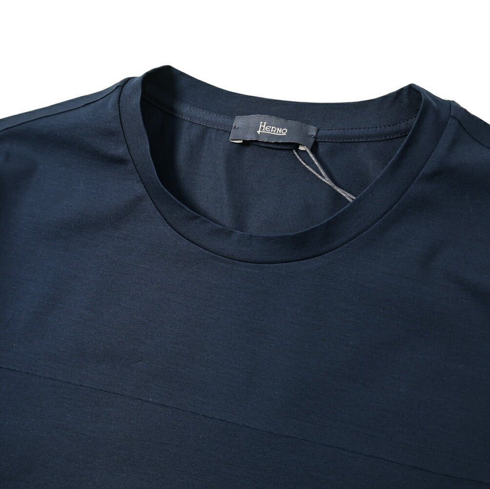 SALE|HERNO ストレッチコットンジャージー クルーネック半袖Tシャツ|399921 - A - 44|GUARDAROBA MILANO OFFICIAL STORE